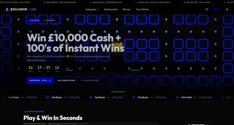 Exclusive RONS Competitions — Prize competitions